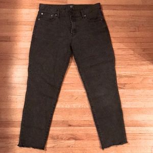 Faded black Gap jeans